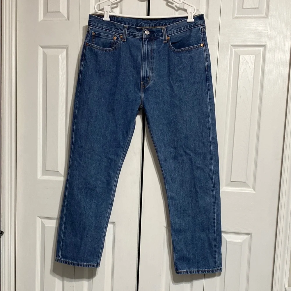 Levi's Mens Straight Blue Jeans 505 pants size 38 x 30